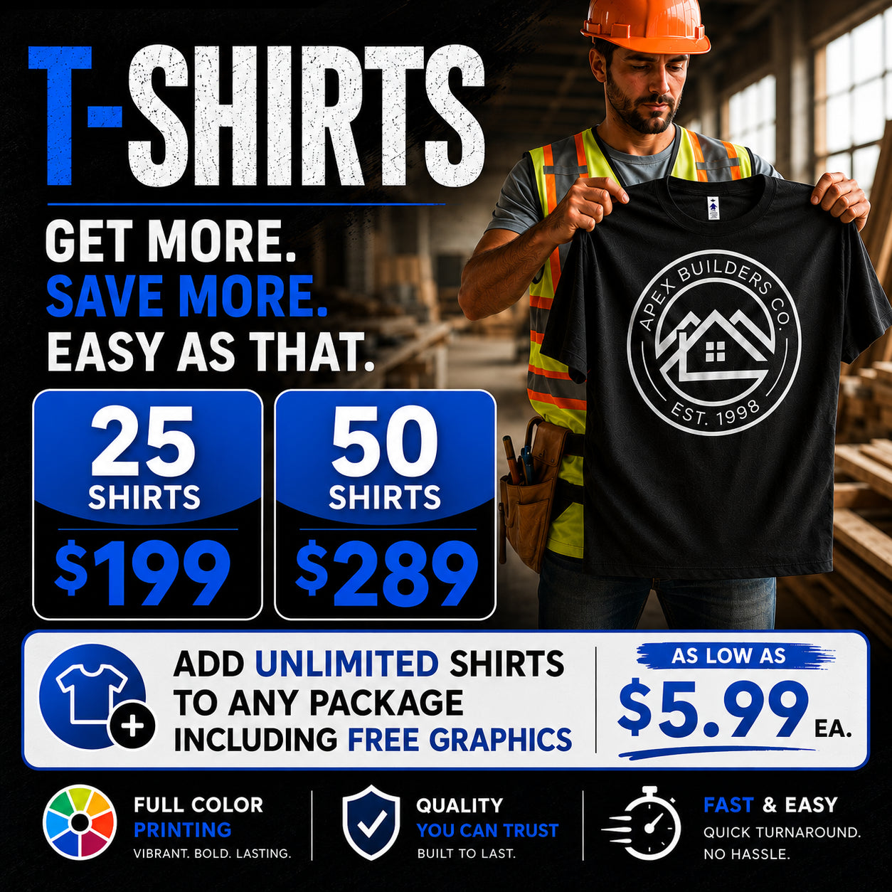 T-Shirt Package | Gildan 3000 | Everyday Fit